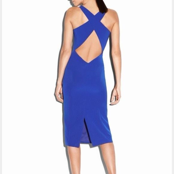 MILLY Cady stretch angular midi - Picture 2 of 6